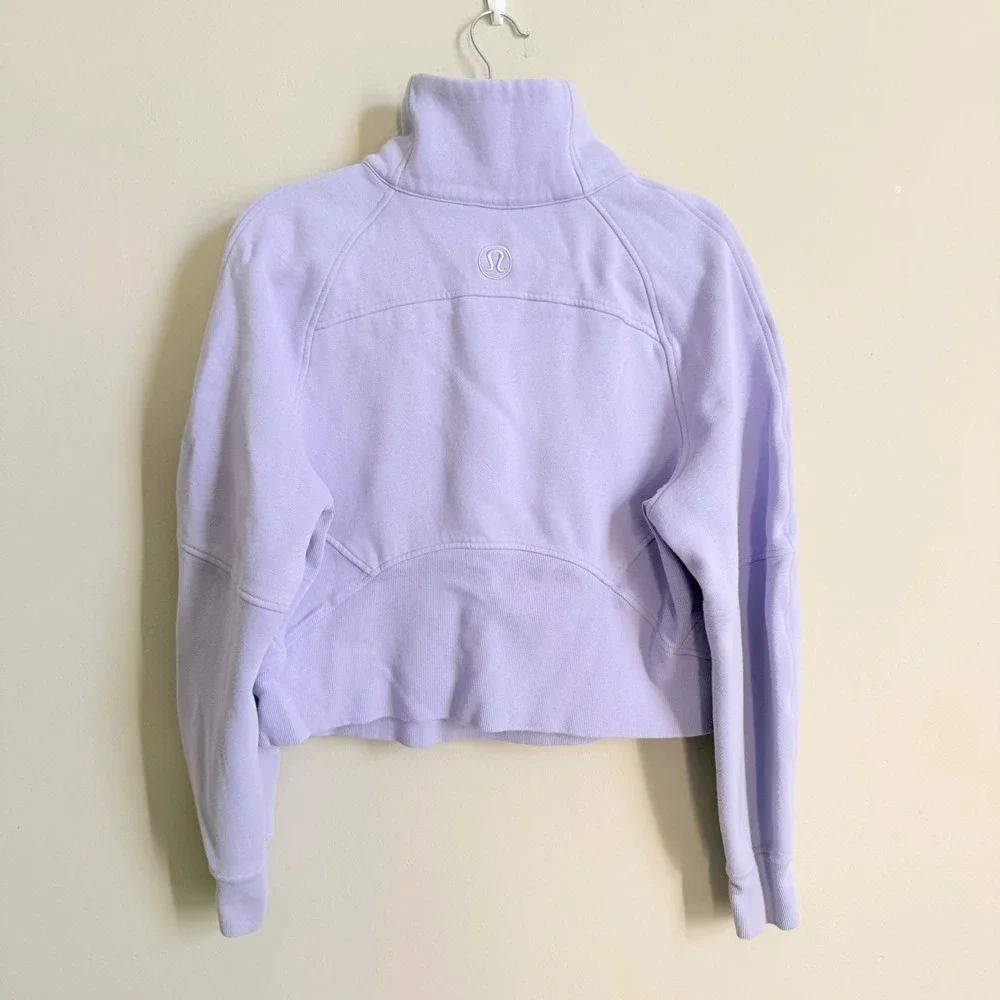 Lululemon Scuba Oversized Half Zip Hoodie Lilac Purple LW3FJ6S Womens XS/S